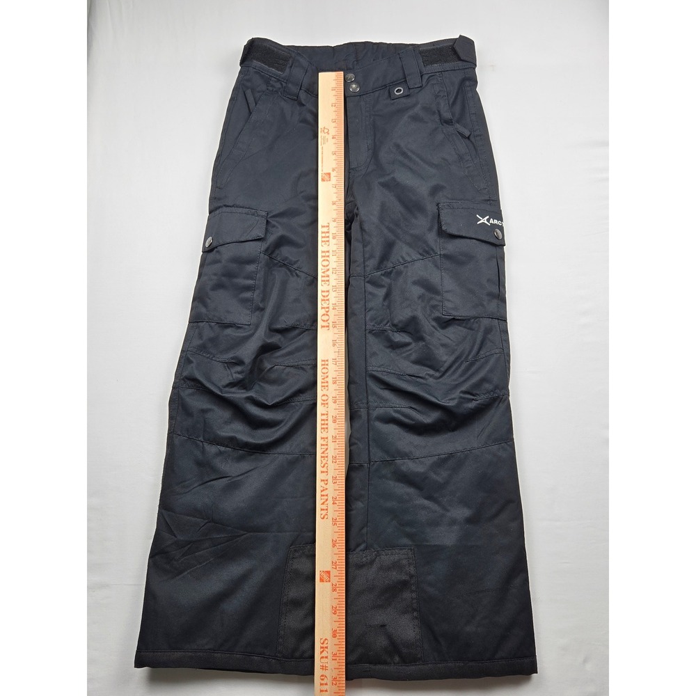 Arctix‎ Youth Insulated Snow Ski Pants Black Cargo Pockets Adjustable Waist M 5K - Picture 6 of 12